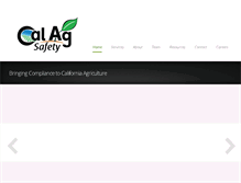 Tablet Screenshot of calagsafety.com